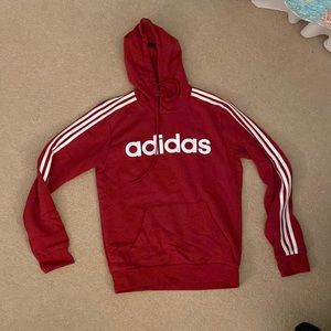 Small Red Adidas hoodie